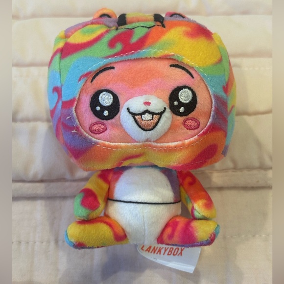 Lankybox Mini Rainbow Foxy Plushie 🌈🦊🌈 - Picture 1 of 10
